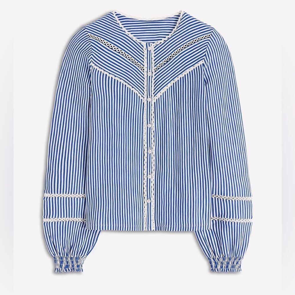 Boden Trim Detail Jersey Shirt XS - Picture 6 of 12